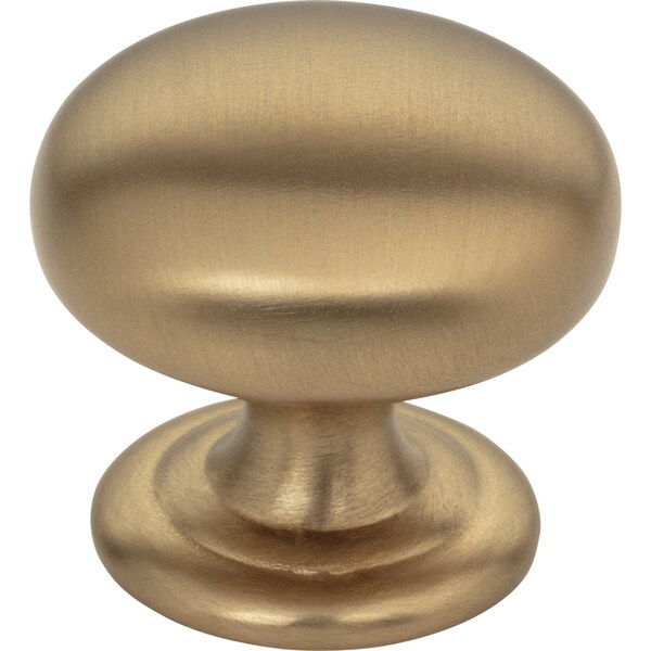 Elements 1-1/4" Diameter Satin Bronze Florence Cabinet Mushroom Knob 2980SBZ - main